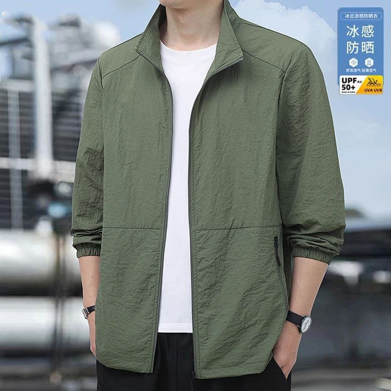 New Summer Sun Protection Jacket Men's Outdoor UV Resistant Fishing Casual Sunscreen Coat Skin Jacket