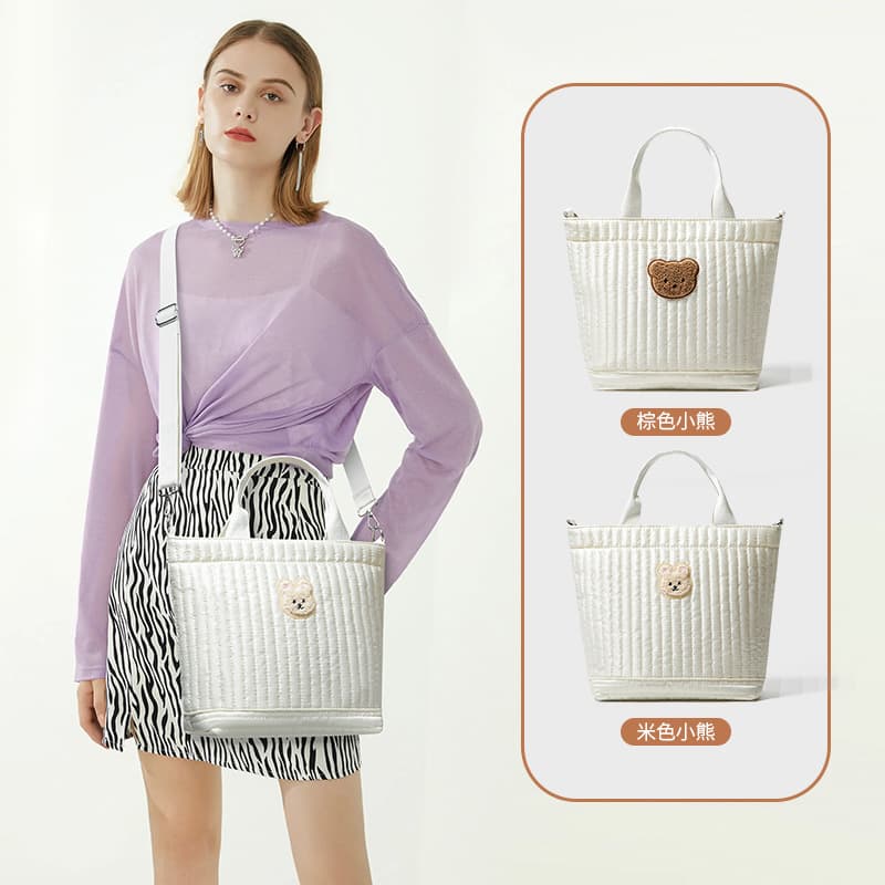 Portable Mommy Bag Korean Style Outdoor Portable Hand Tote Bag Women's Portable Baby Bottle Bag Large Capacity Mother and Baby Bag