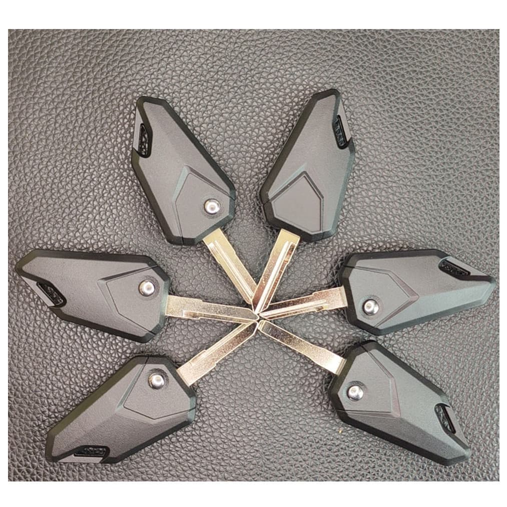 New Black Folding Motorcycle Keys for Models Including Yamaha, Honda, Kawasaki, and More