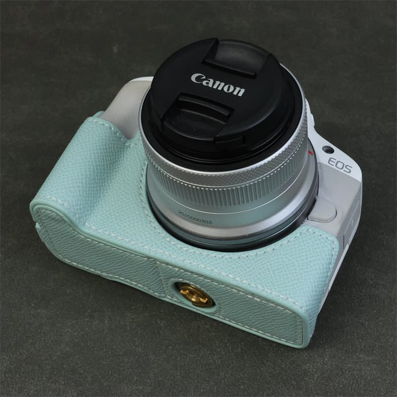 Compatible with Canon EOS R50 Camera Case R100 Protective Leather Case R50 Half Case Base R100 Shell