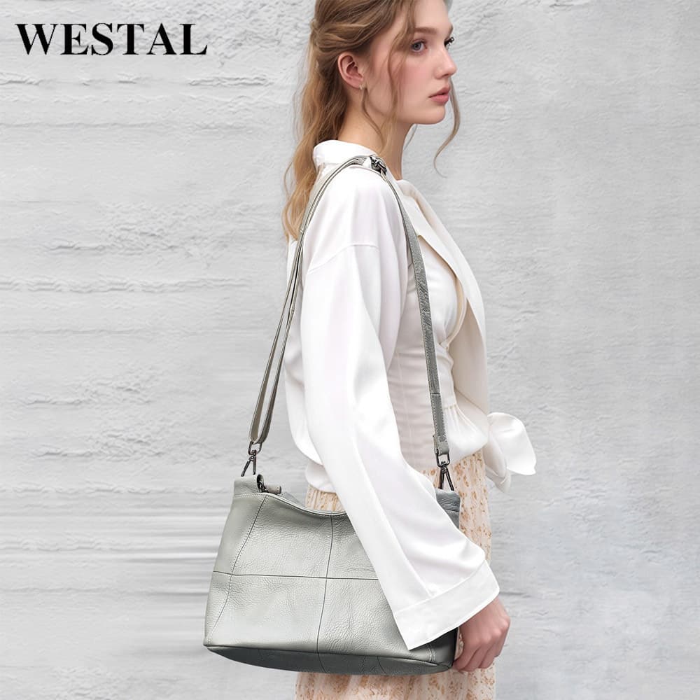 Cross-border Temu Genuine Leather Women's Shoulder Bag New Versatile Handbag Top Layer Cowhide Women's Bag Chain Bag Wholesale
