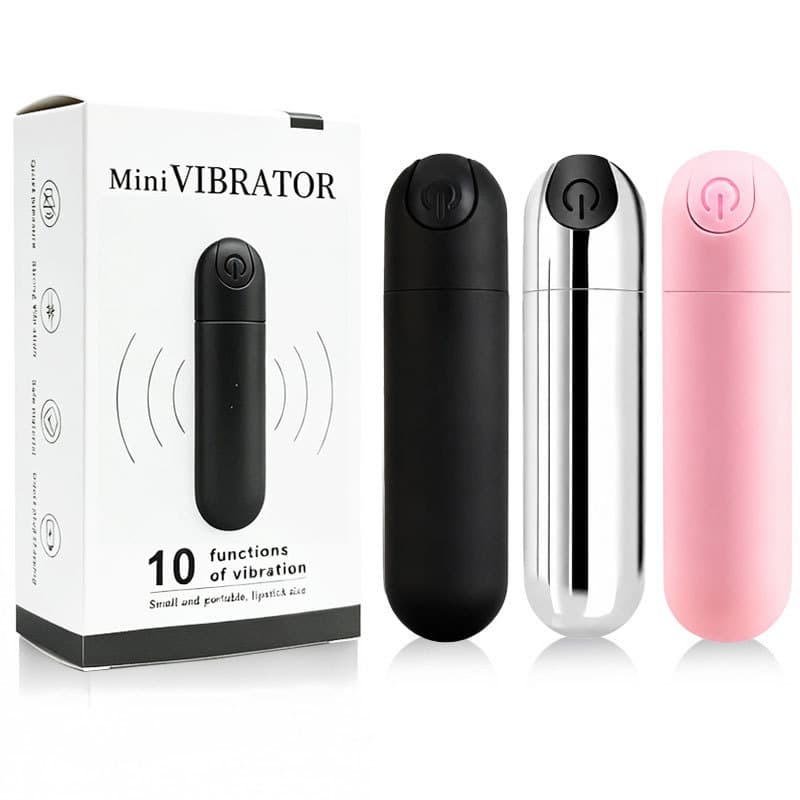 Foreign trade ten-channel female wireless vibrator couple flirting mini massager rechargeable strong shock bullet vibrator anal plug