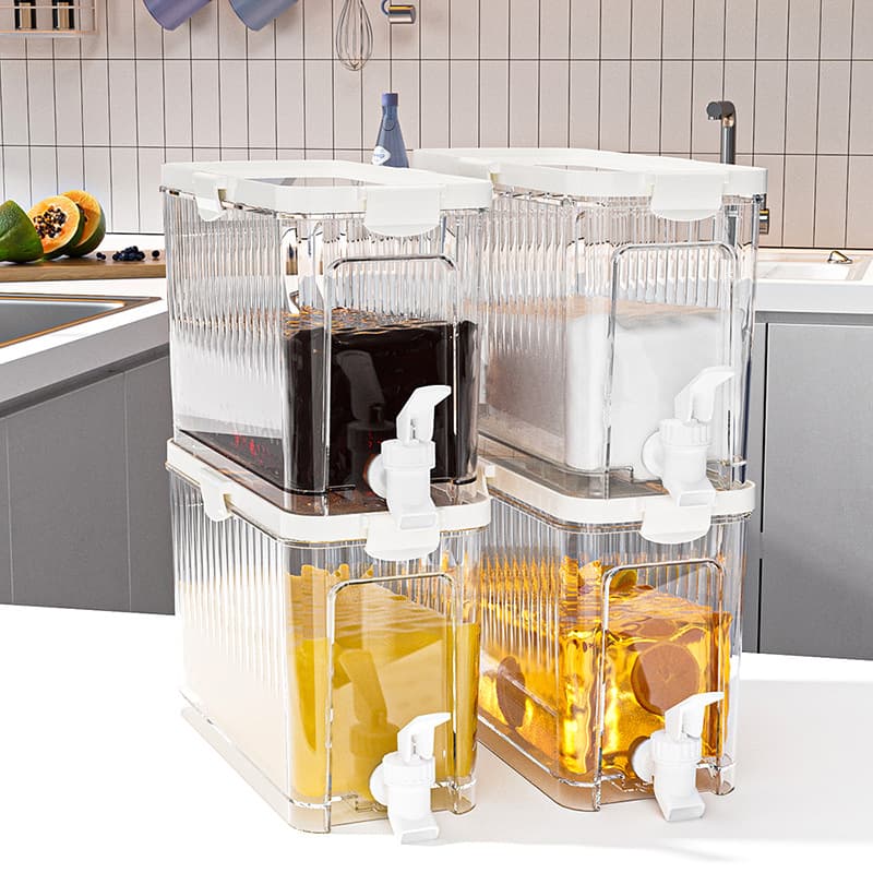 Cold Water Pitcher with Faucet for Home Refrigerator, Summer High-End Large Capacity Cooled Water, Juice, and Beverage Pitcher Wholesale