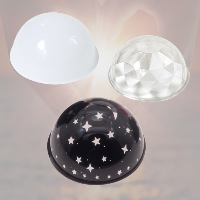 Mini Atmosphere Lampshade Milk White Starry Sky Diamond Cover PC Material