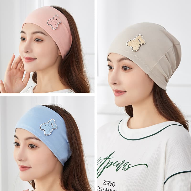 2025 New All-Season Parent-Child Style Postpartum Hat Headscarf Maternity Hat German Fleece Warm Breathable Nursing Cap