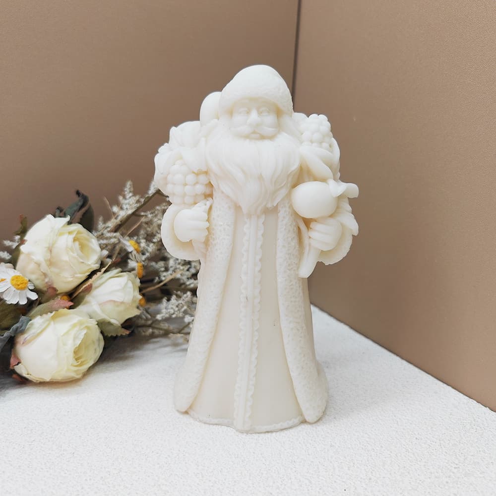 Santa Claus Candle Mold Santa Claus Resin Silicone Mold Plaster Mold Christmas Art Sculpture