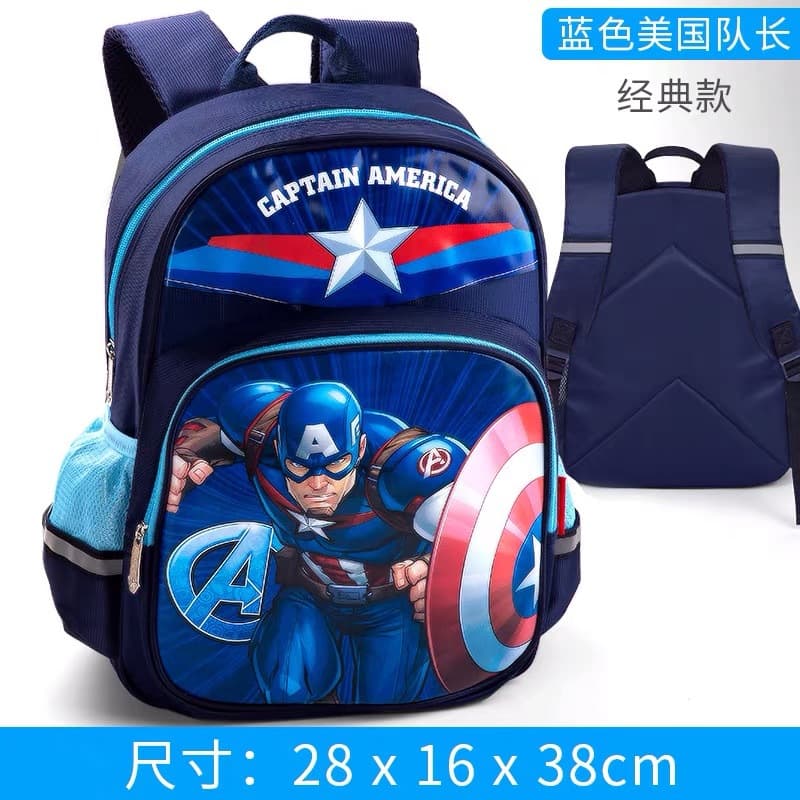 Teqing Marvel Kids Backpack Spider-Man Kindergarten Boys Grades 1-3 Lightweight Elementary School Children's Backpack