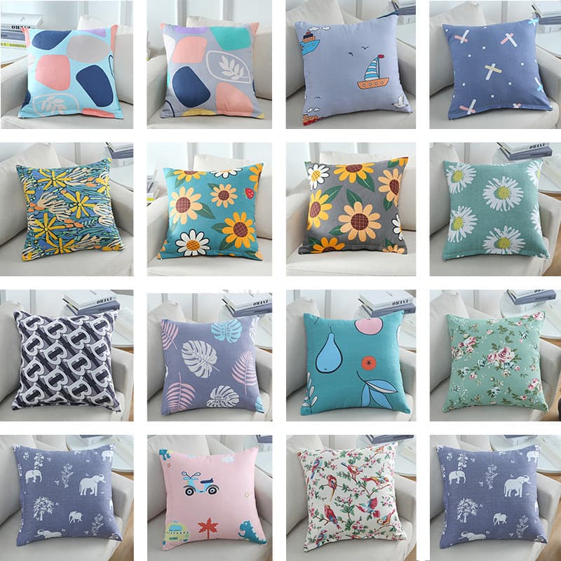 Pillow Cover Without Insert, Sofa Back Cushion Cover, Bed Headrest Pillow Cover, Living Room Square Large Backrest Cover 60