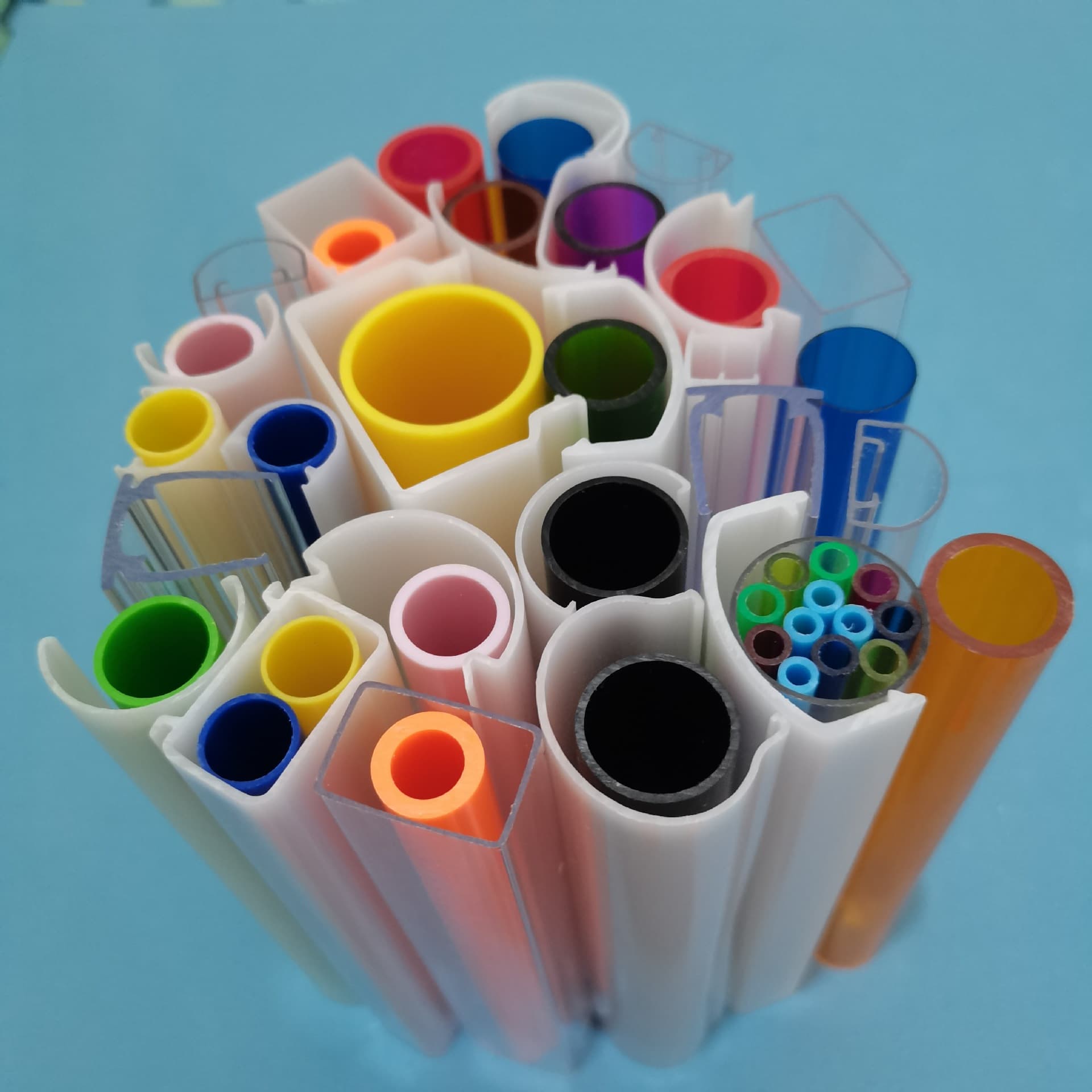 Factory direct PC transparent tube ABS round tube PVC colored tube PC lampshade packaging tube special-shaped pipe antibacterial conduit