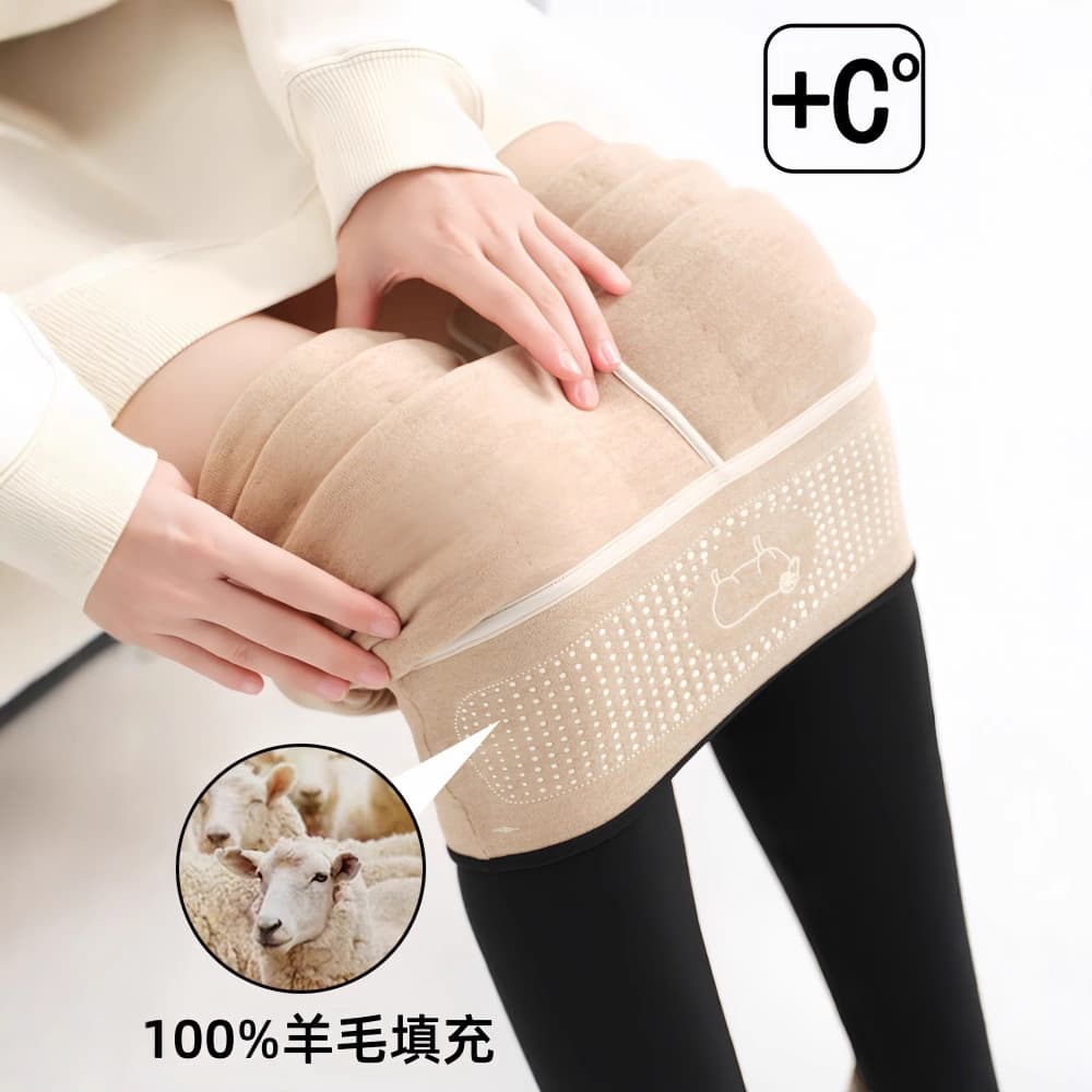 Women's Wool Shark Pants 2025 New Winter High-Waisted Warm Pants Cashmere Cotton Pants Fleece-Lined Thickened Outerwear Leggings