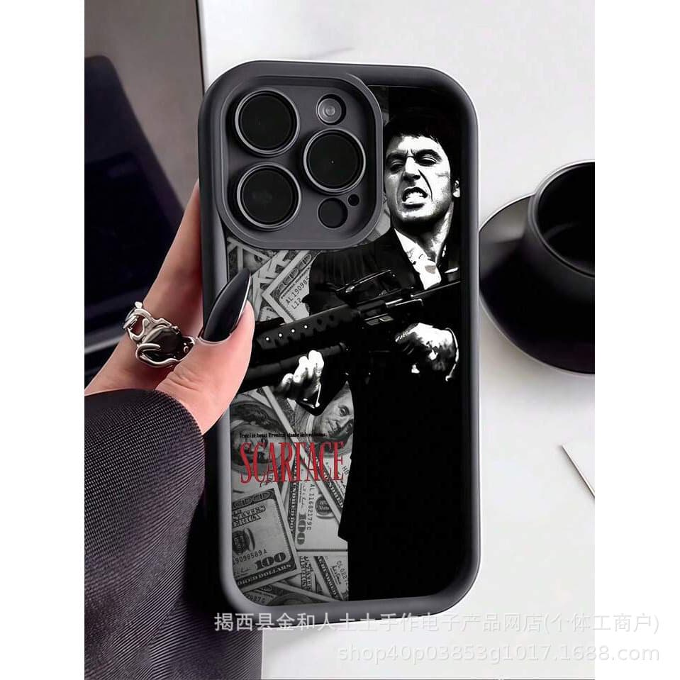 Gun-Wielding Man Apple 17 Phone Case iPhone 15 Silicone 16 Compatible 14 Pro Max Full Cover 12 13 XS Max 7 8