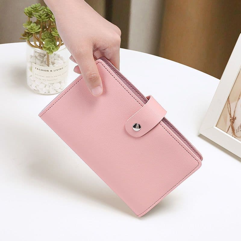 Multi-Function Business Card Holder Large Capacity Card Wallet ID Holder Minimalist Fresh Style for Women Men Card Case