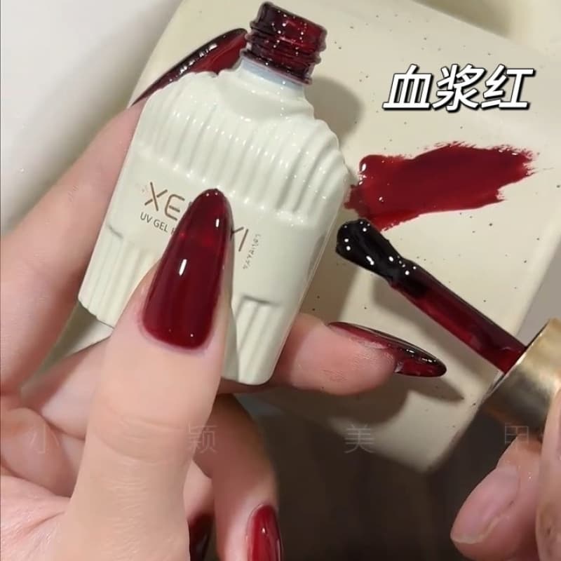 Internet Celebrity Nail Art - Special Blood Plasma Red 15ml Bottle Gel Polish Nail Polish Gel for Manicure Phototherapy Gel Translucent Nail Polish Gel