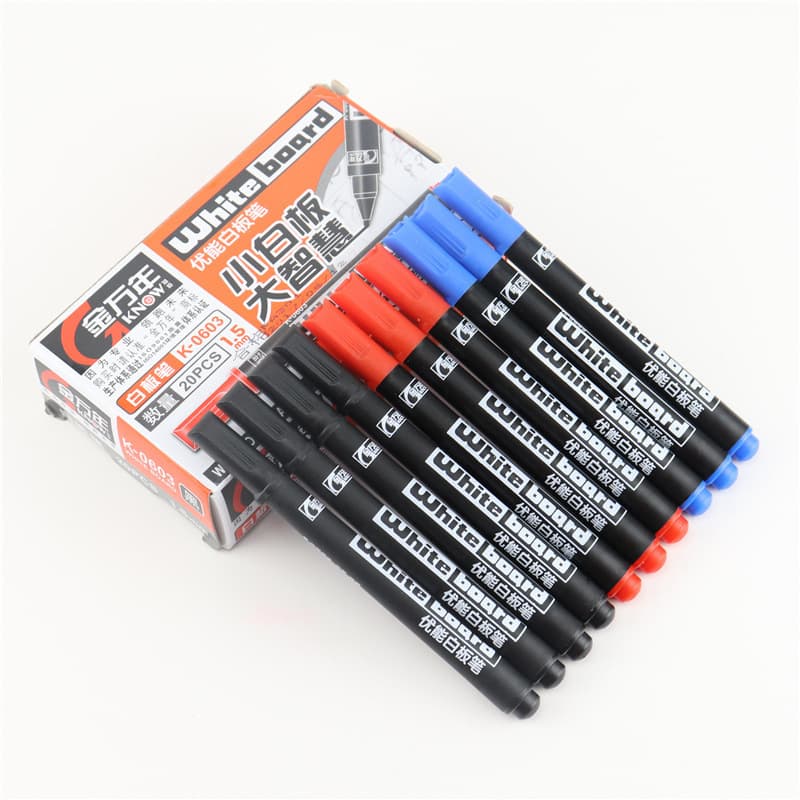 Jinwanian Small Whiteboard Marker, Erasable Fine Tip, Easy Erase, Thin Line Whiteboard Pen 1.5MM, Teaching & Office Supplies