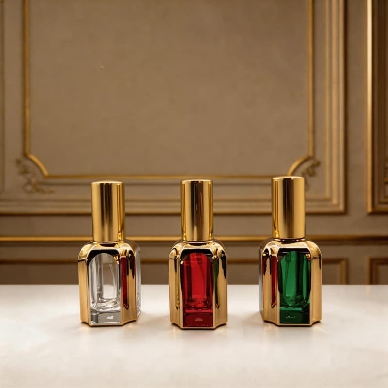 In Stock 10ml Perfume Bottle Empty Bottle Essential Oil Perfume Refill Bottle Glass Sample Portable Press Spray Fine Mist Bottle