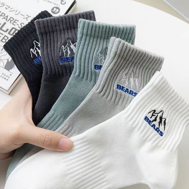 Socks Autumn Winter Men High Appearance Moisture-Wicking Youth Sports Trendy Socks Couple Socks Mid-Calf Ins Internet Celebrity Casual Versatile