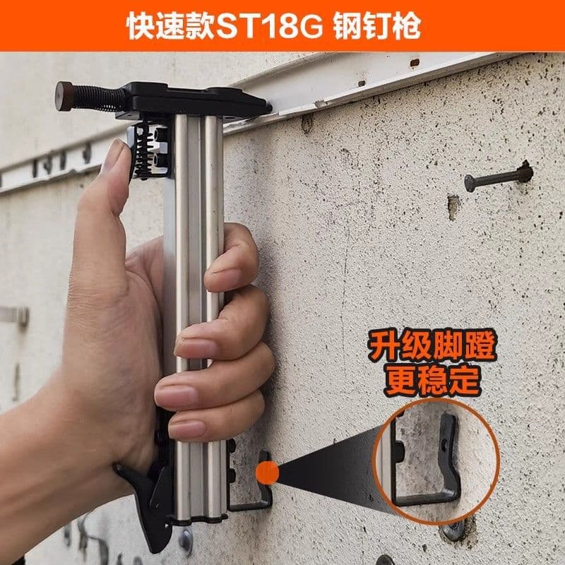 Manual Line Trough Nail Gun, Steel Nail Trough Tool, Cross-Border Factory Wholesale for Cement Wall and Carpentry Nailing