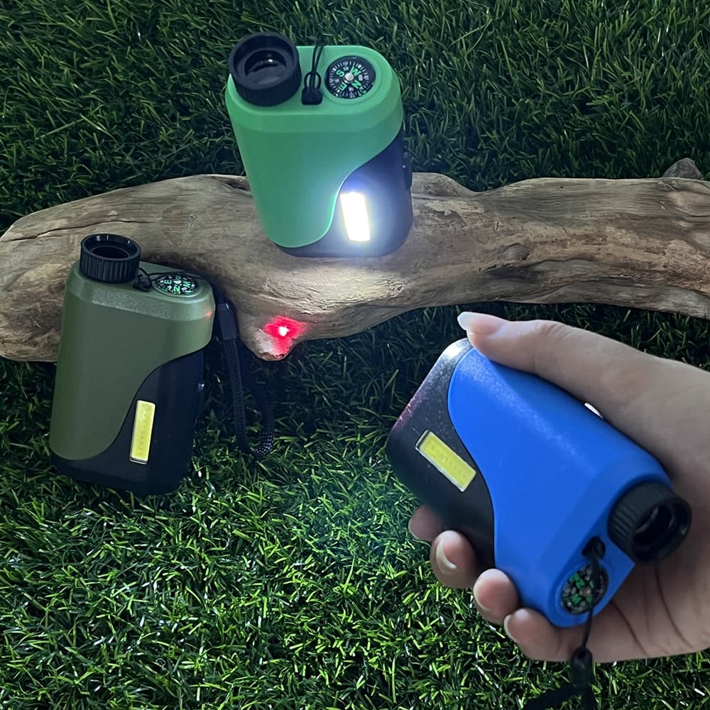 Creative new mini monocular telescope light laser compass all-in-one telescope children's outdoor magnifying glass
