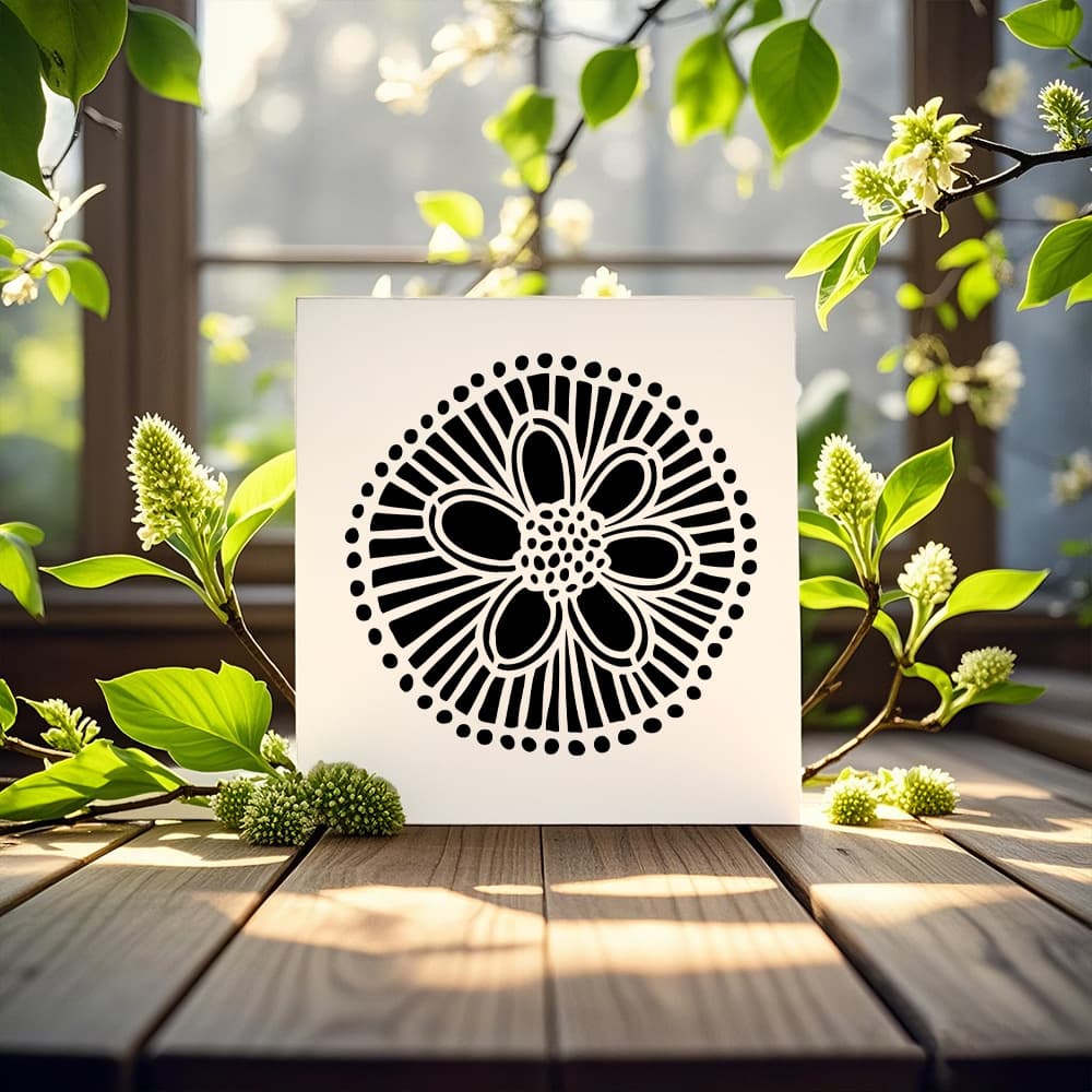 Painting Template Flower Pattern Cross-border Hot Selling Drop Shipping Painting Hollow Template Wall Painting Hand Account Decoration Masking Wholesale