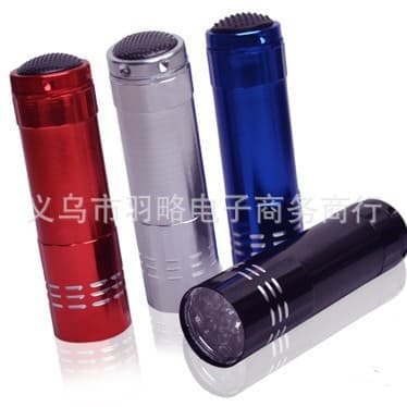9-LED Flashlight, Mini Pocket Flashlight, Aluminum Alloy Flashlight Custom with Logo