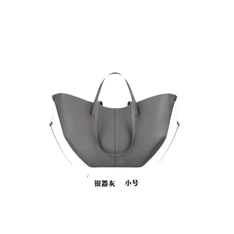 Polene Cyme Wing Bag Cross-border Shoulder Handbag Underarm Tote Bag Cowhide Bucket Bag Large Capacity