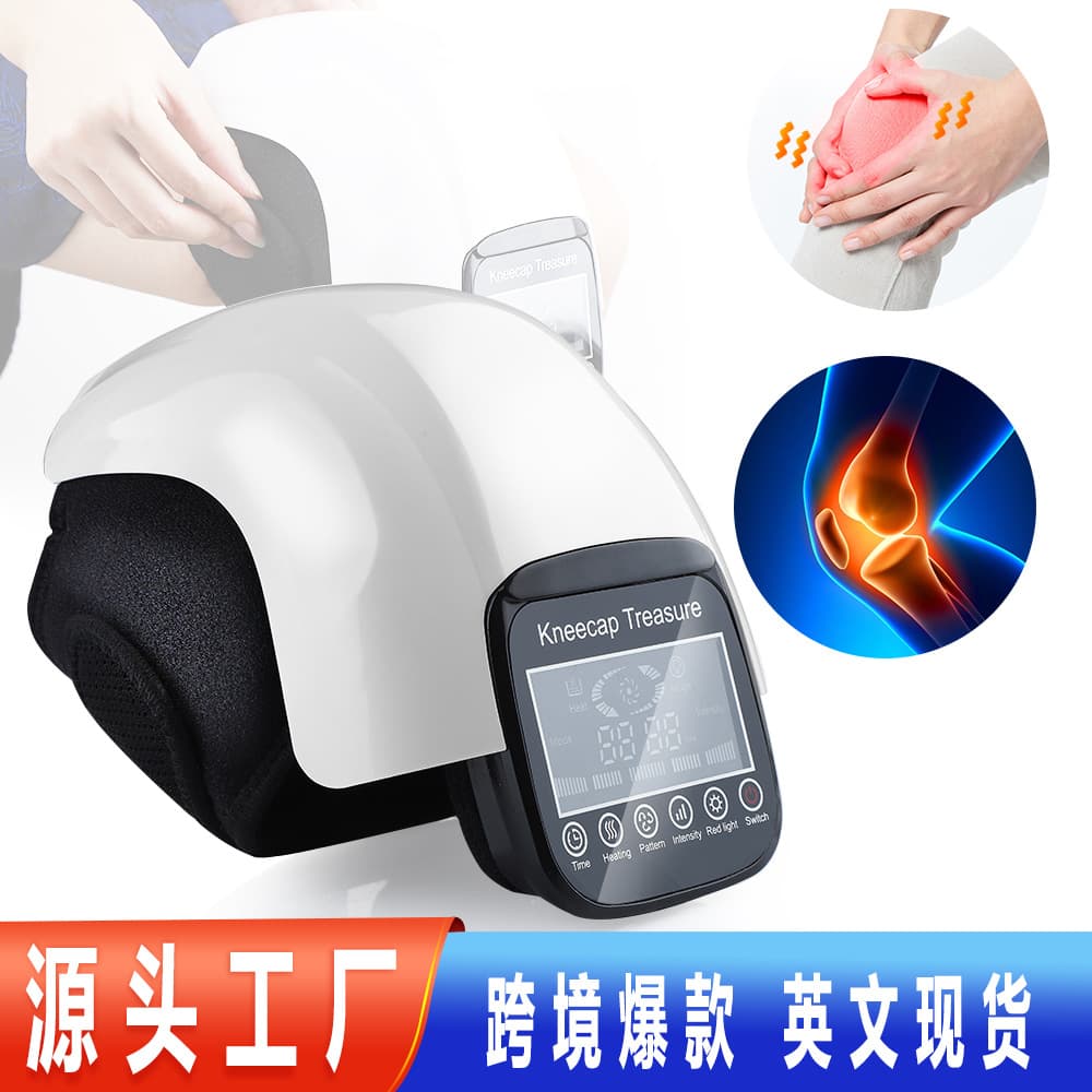 Heating Knee Massager with Red Light Therapy and Air Pressure Massage for Middle-aged and Elderly, Electric Heating for Cold Legs