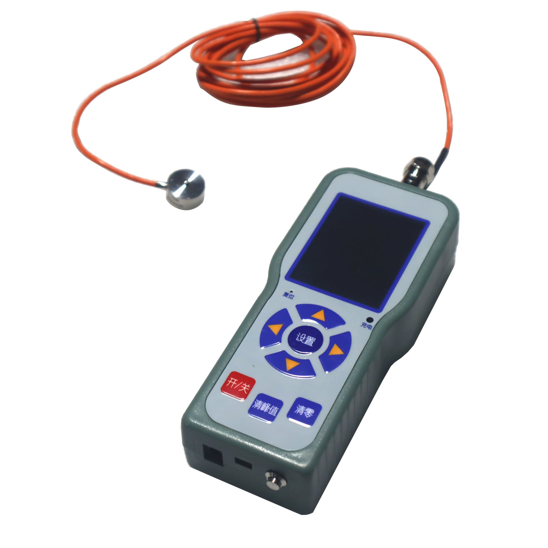 Handheld Digital Pressure Gauge 3kN, Industrial Electronic Force Gauge 300kg Manufacturer