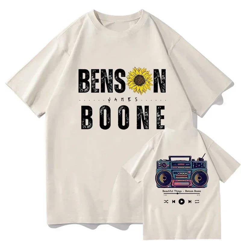 【Cross-border EU Size】Benson Boone Beautiful Things Funny T Shirts Y2k