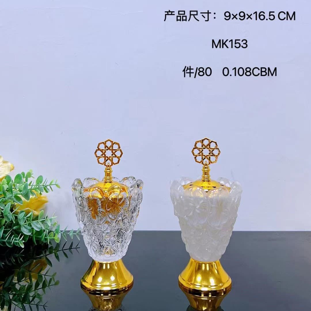 New Manufacturer Craft Decoration Glass Incense Burner