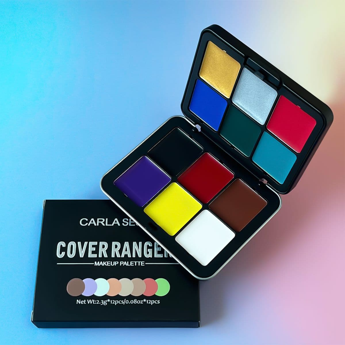 CARLA SECRET Cross-border 12-Color Face Painting Iron Box Oil Paint Stage Makeup Performance Cosmetics Wholesale