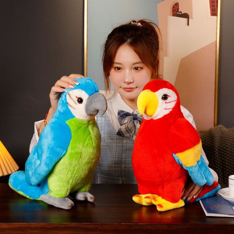 High-Quality Realistic Parrot Plush Toy, Super Cute Myna Bird Doll, Colorful Stuffed Animal, Pet Bird, Children's Birthday Gift