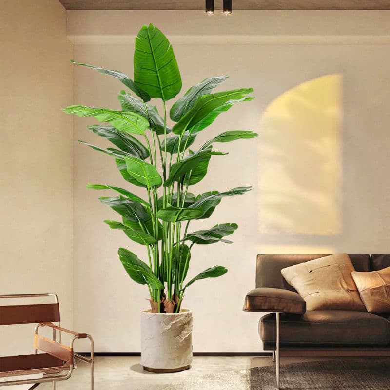 Bird of Paradise Artificial Plant Faux Tree Indoor Living Room Large Floor Potted Light Luxury Green Plant Decorative Ornament