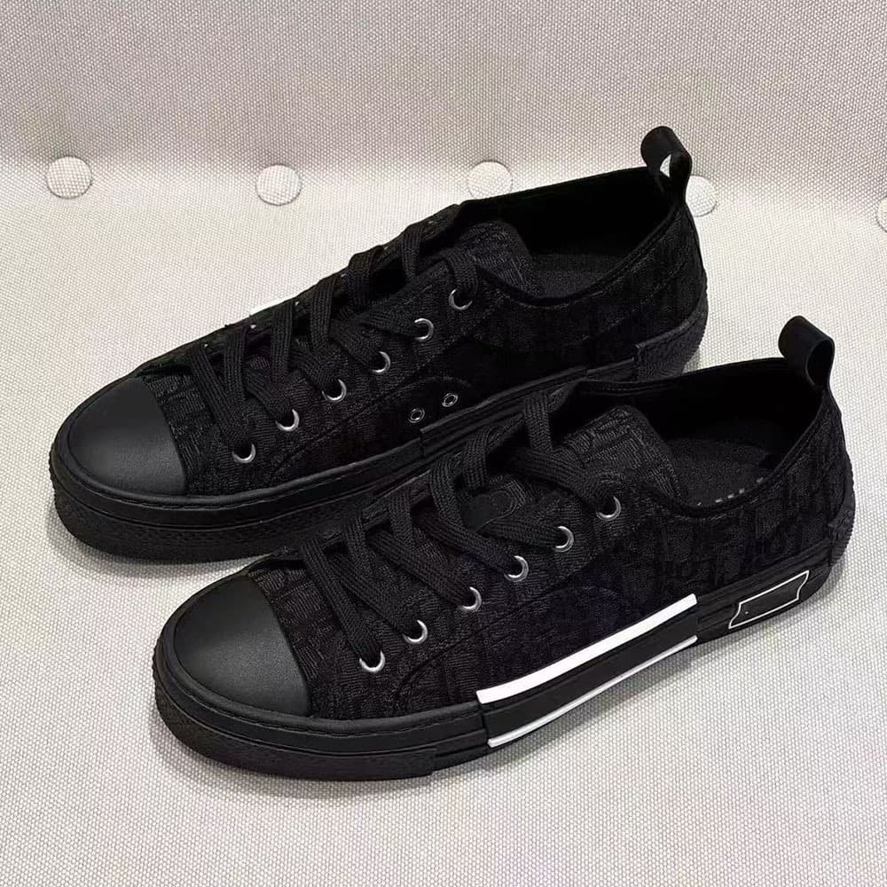 European foreign trade men's shoes printed b23 canvas shoes d letter lace casual sneakers breathable versatile white shoes for women