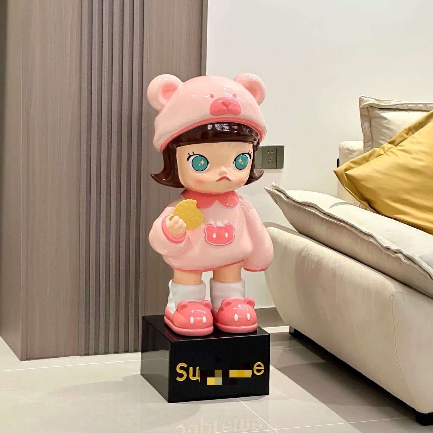 Cookie Girl Jasmine Trendy Play Cartoon Internet Celebrity Home Living Room Entrance TV Cabinet Large Floor-standing Decoration