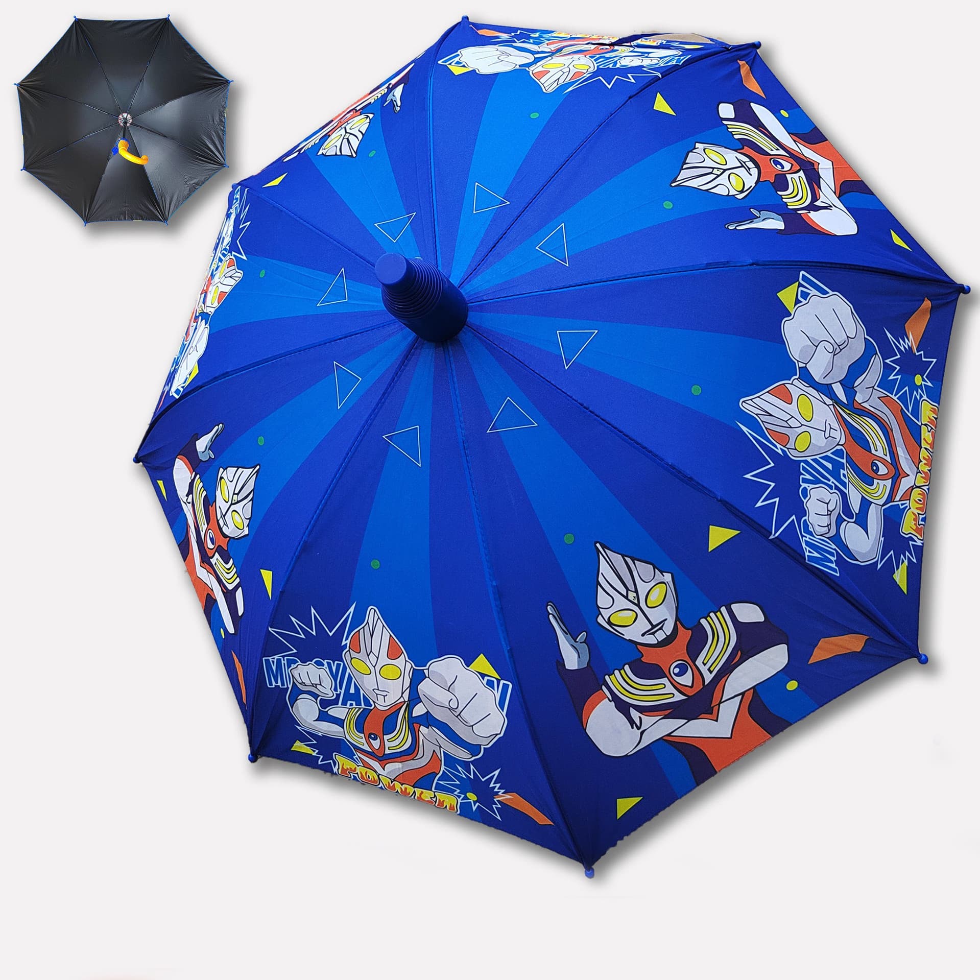 Digital Print Children's Anime Cartoon Elementary School Heat Transfer Waterproof Cover, Non-Drip Kids' Sun and Rain Umbrella