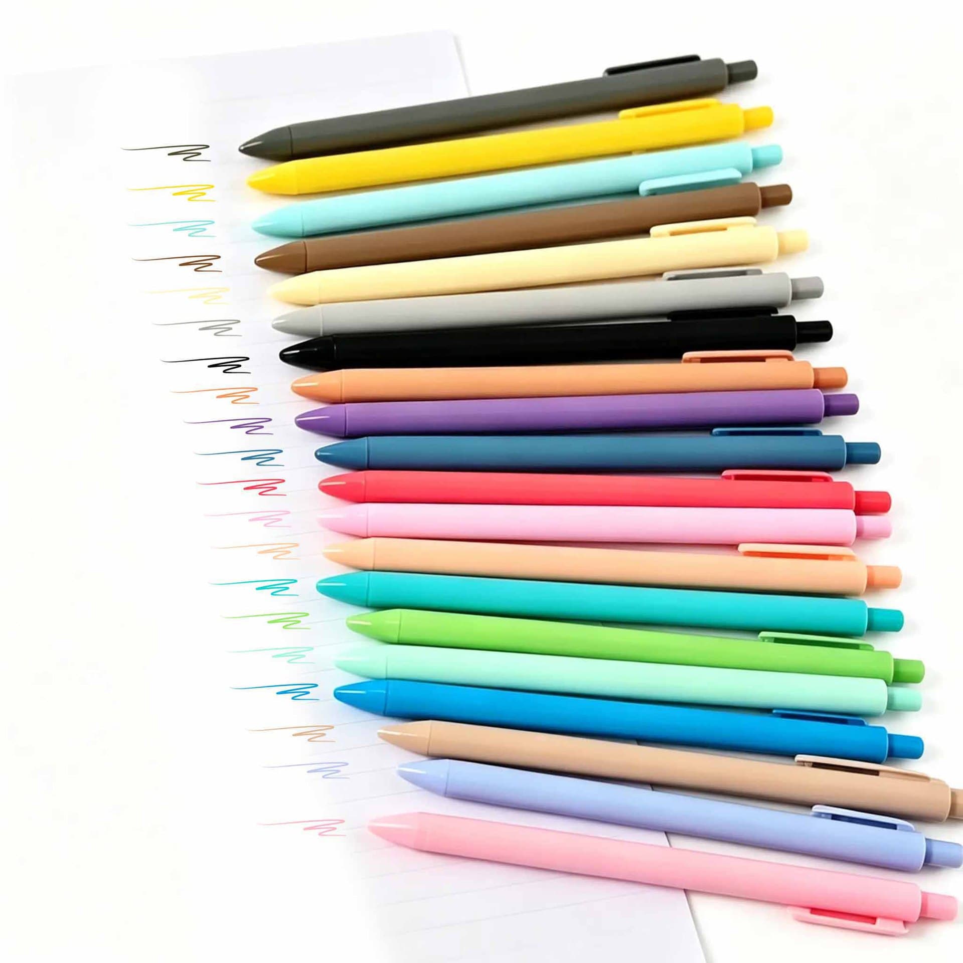 Manufacturer's spot macaron color press neutral system printable logo corporate promotional gifts advertising pen ballpoint pen