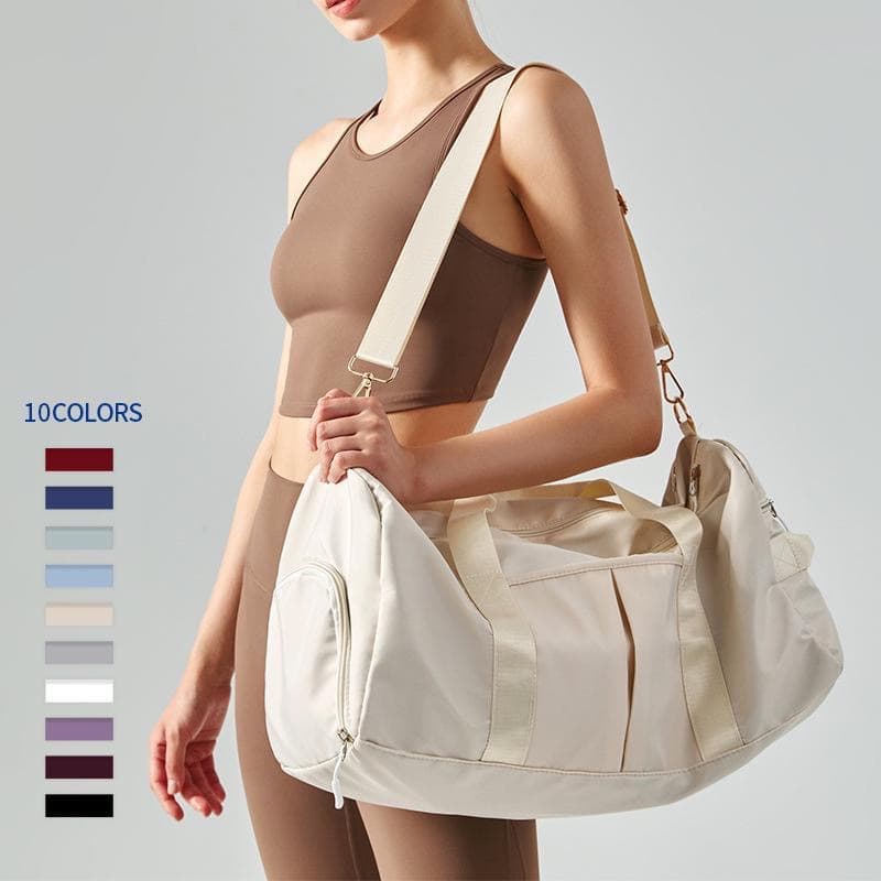 Lulu Style Fitness Bag New Wet-Dry Separation Yoga Handbag Crossbody Bag Large Capacity Swimming Outdoor Trendy Bag