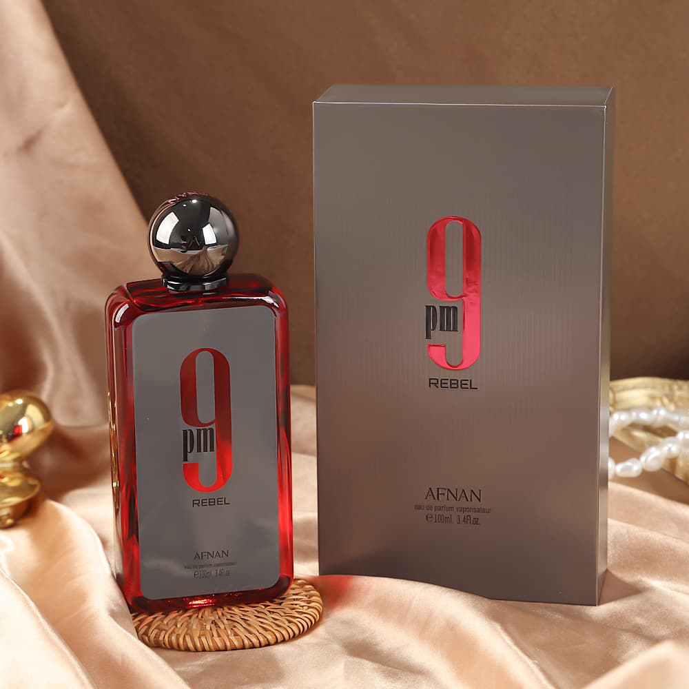 High-Quality Metal Cap Gift Box AFNAN REBEL 9PM Cross-Border Hot-Selling Unisex Perfume Arabic Dubai