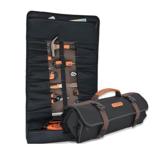 Multifunctional Tool Roll-Up Bag, Wear-Resistant Oxford Cloth Tool Storage Pouch, Multi-Pocket Portable Repair Tool Roll