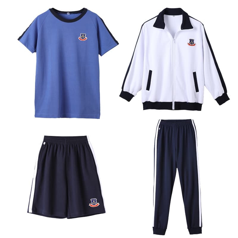 Guangzheng Experimental School Primary School Sports Short-Sleeve Daily Wear Short-Sleeve Summer Dress Dongguan Guangzheng Weifang Guang'an Jieyang