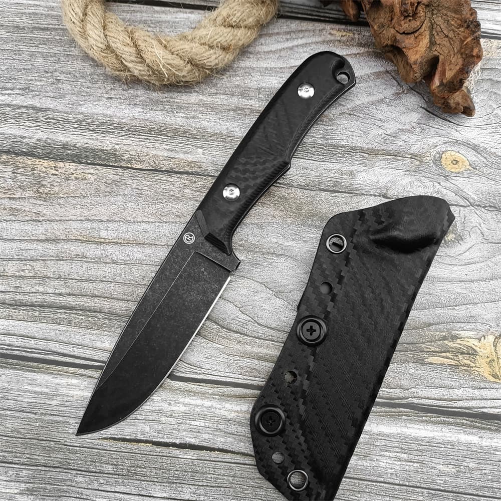 Cross-border New Outdoor Knife R Small Straight Knife Field Survival Knife High Hardness Camping Multi-functional Portable Small Knife