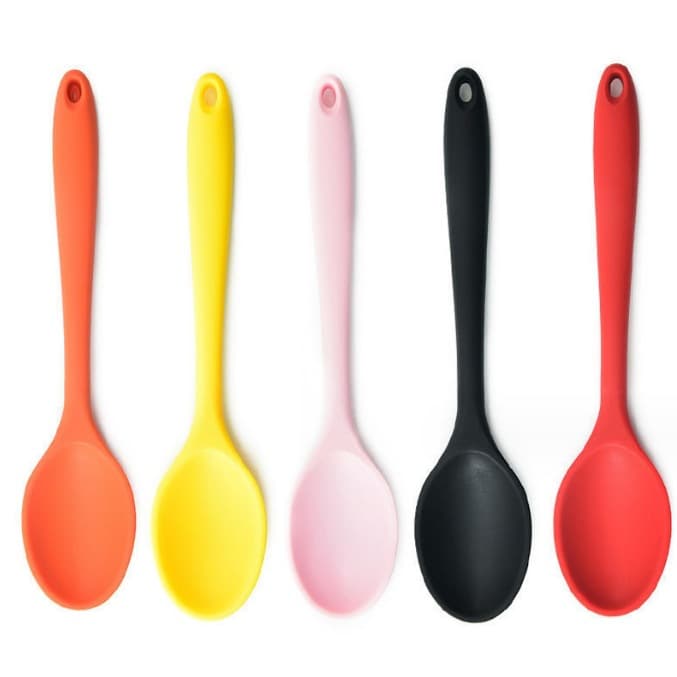 Premium Silicone Large Spoon for Baking Flour, Non-Stick Scraper Spoon, Kitchen Cooking Spoon, Cake Tool