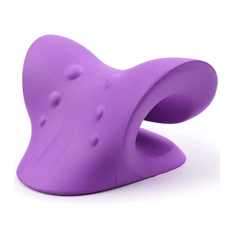 C-Shaped Pillow Cervical Spine Massage Acupressure Corrector for Shoulder and Neck Pain, Curvature, Buffalo Hump, Home Neck Care Traction