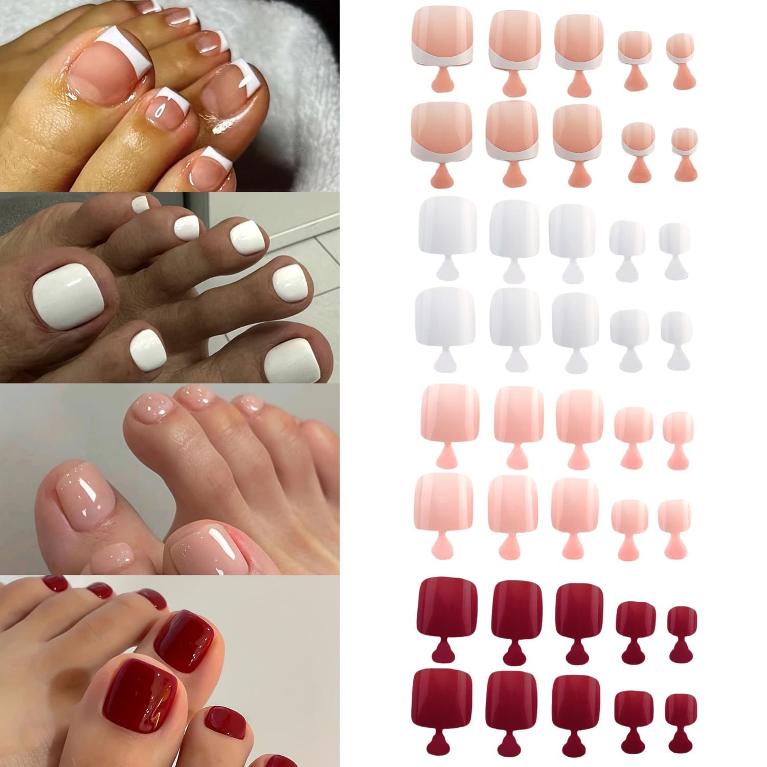 Cross-border foreign trade wearable nail products, wearable nails, fake nails and pedicure sets, fashionable manicure wholesale 96