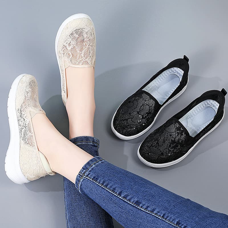 Cross-border Large Size 2026 New Spring Flat Shoes for Women, Fashionable and Versatile Mother Shoes, Non-slip Women's Shoes 36-42