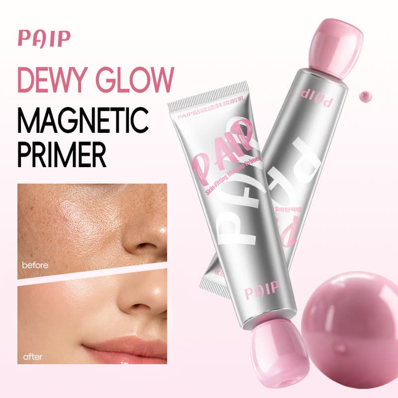 PAIP Cross-Border Skin-Fit Primer, Clear, Natural, Minimizes Pores, Long-Lasting, Skin-Fit, Resists Caking Primer