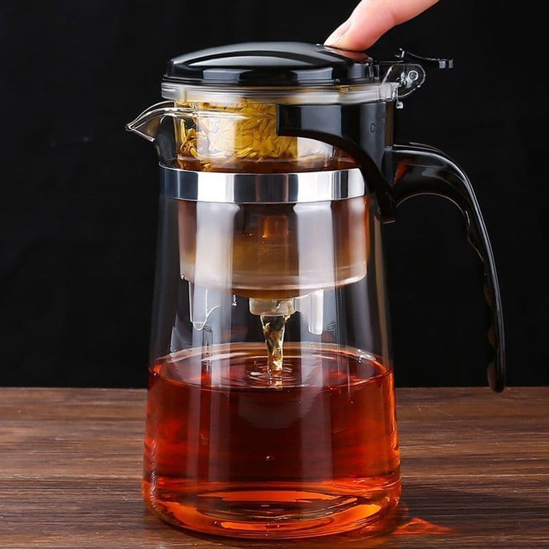 Floating Teacup, Heat-resistant Tea Ceremony Cup, One-Button Filter Glass Teacup, Linglong Cup Set with Gongfu Style, Drop Shipping
