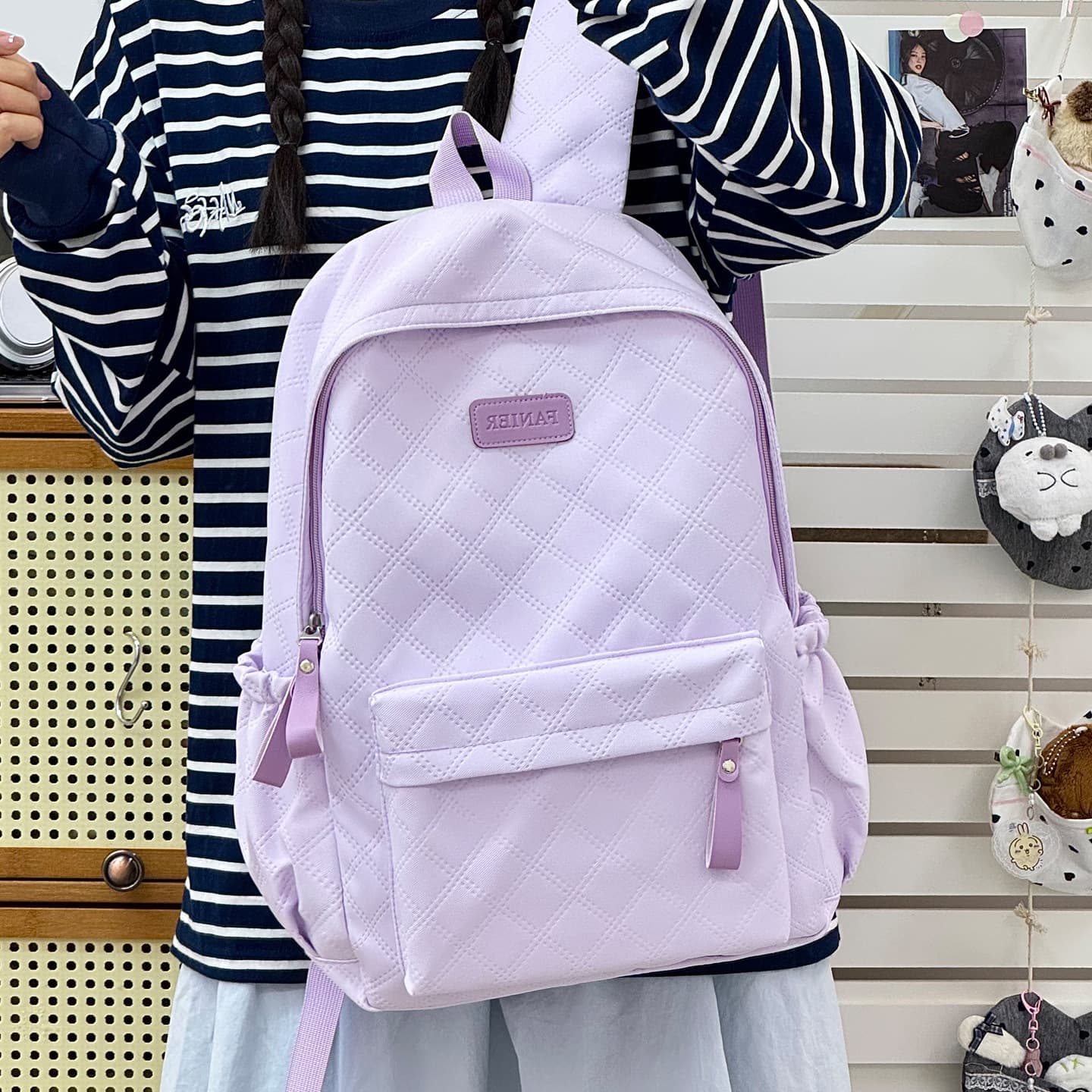 New Korean style student schoolbag women's large capacity casual lightweight backpack fresh and sweet junior high school travel backpack
