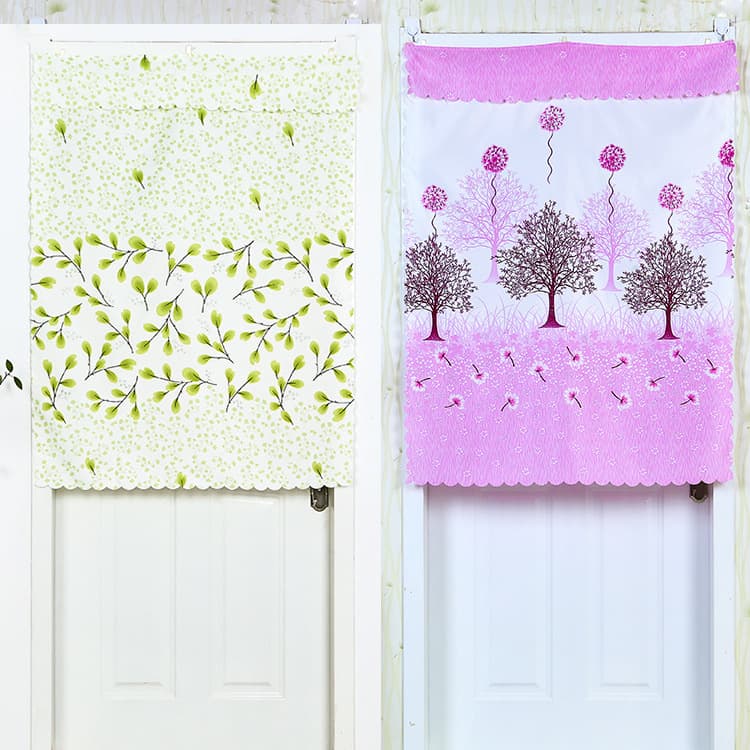 Seasonal Curtain Fabric Partition Curtain for Living Room Half-Length Fortune Decorative Curtain for Home Bedroom Kitchen Bathroom