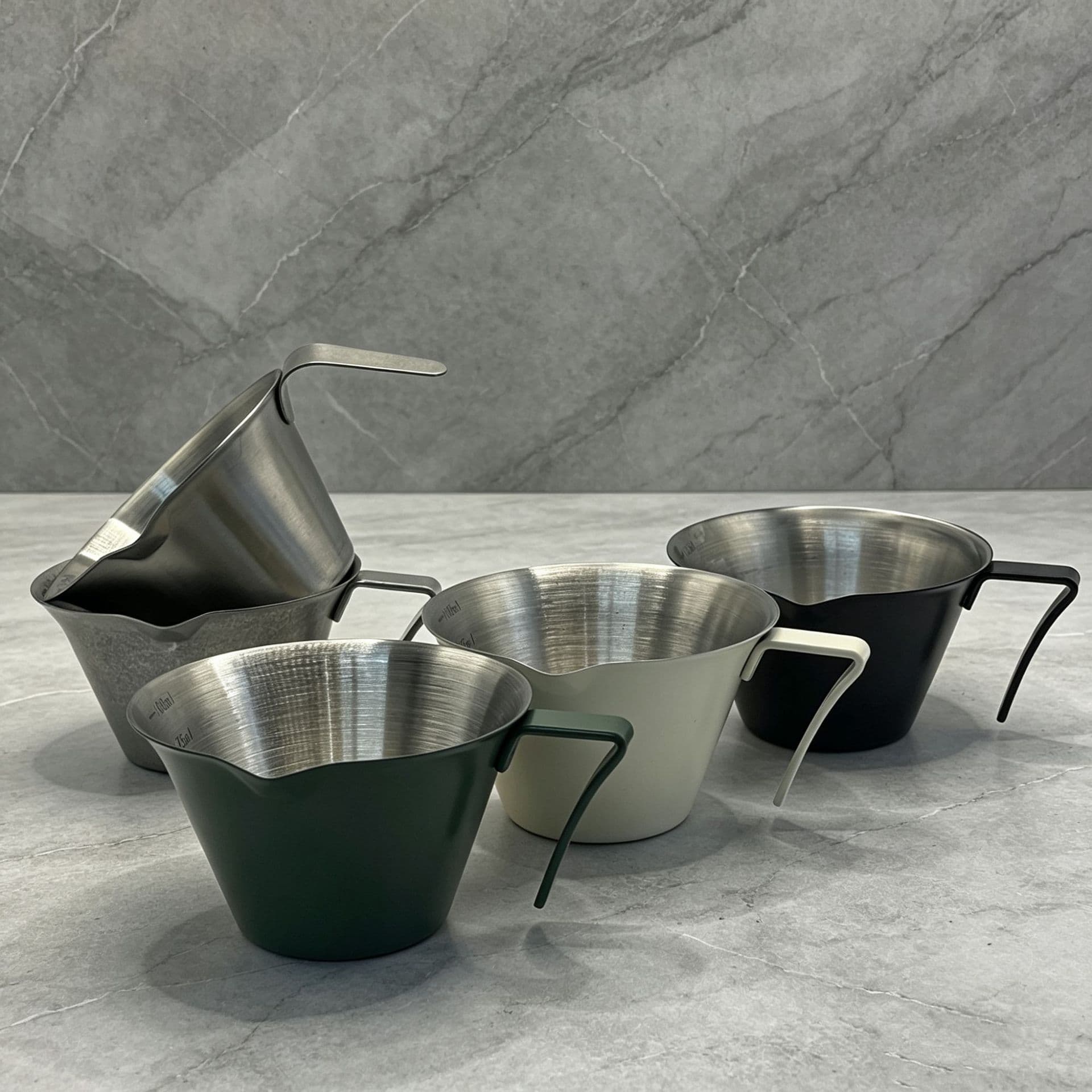 Stainless steel 304 liquid-contact espresso cup extraction espresso machine with scale coffee ounce milk cup stainless steel cup